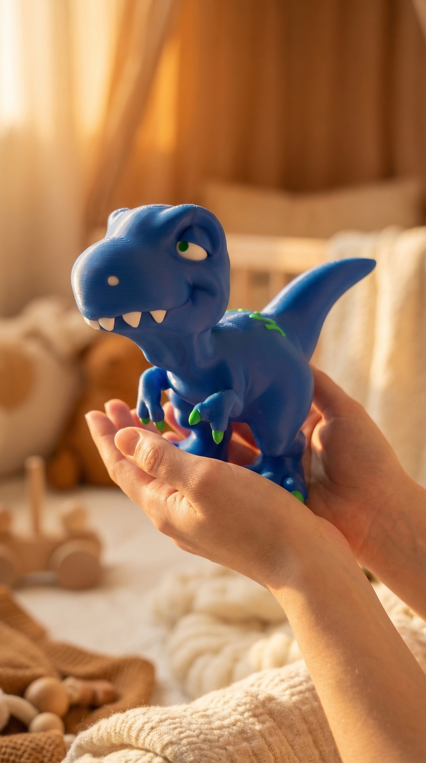 Dean the Dino - Personalized 3D Printed Dinosaur Figurine